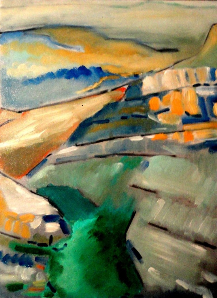 Fresnal Canyon, 2006, Oil on canvas, 18 x 24 inches